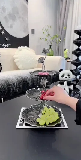 Đĩa Trái Cây Sang Trọng, Đĩa đựng Kẹo Ba tầng Gia Dụng Đĩa gốm sứ Bàn Trà Phòng Khách. #decor #trangtri #dia #traicay  #gomsu  @Góc Nhà Xinh  @Góc Nhà Xinh  @Góc Nhà Xinh 