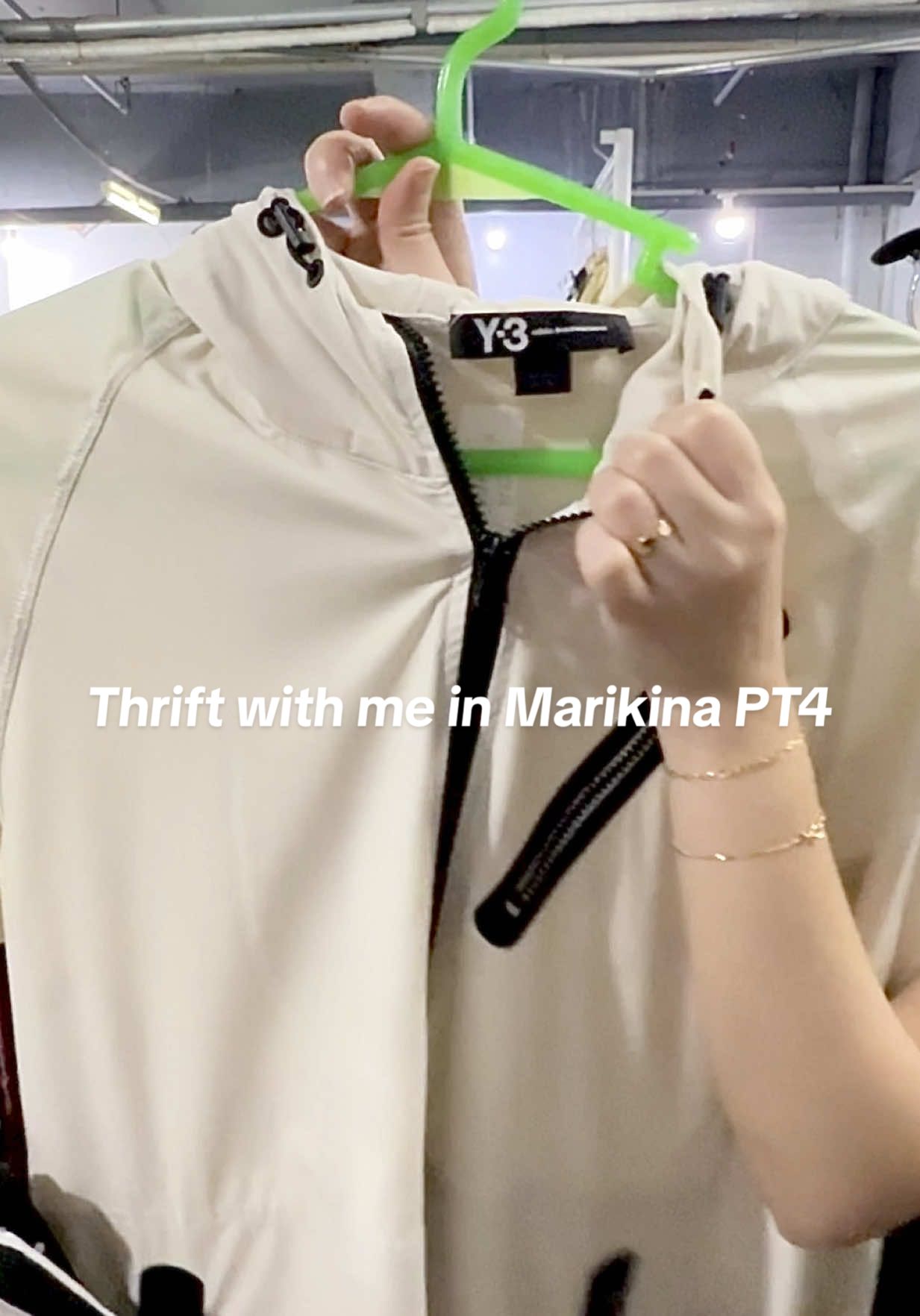 Ending this thrift series strong, found a Y-3 jacket! #ukayukay #thrift #thriftwithme #thriftfinds #creatorsearchinsights 