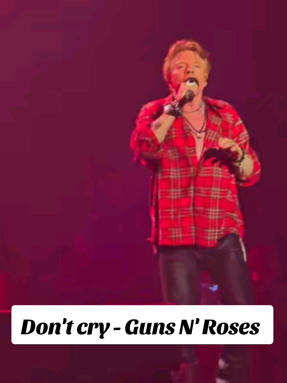 Don't cry - Guns N' Roses  Lima 2025 🇵🇪 . . . #gnr #gunsnroses #fyp #axlrose #slash 