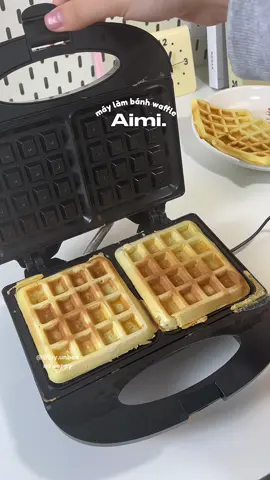 thêm xúc xích, chà bông nữa là có bữa sáng cho con ăn rùi #maylambanhwaffle #banhwaffle #Aimi #maylambanh #viral #thuyunboxdo 