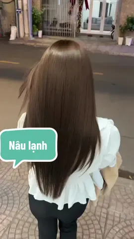 Nâu lạnh màu nhuộm một lần không cần tẩy mà siu sáng da cho mấy bà đây #màu_tóc_đẹp #màunhuoojmđẹptết #thủdầumột 