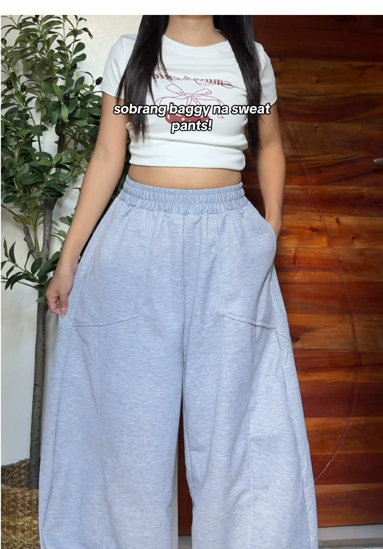 baggy at makapal pero ang haba sakin😭 #baggypants #sweatpants #baggysweatpants #baggyoutfit ⁡#acshawake 