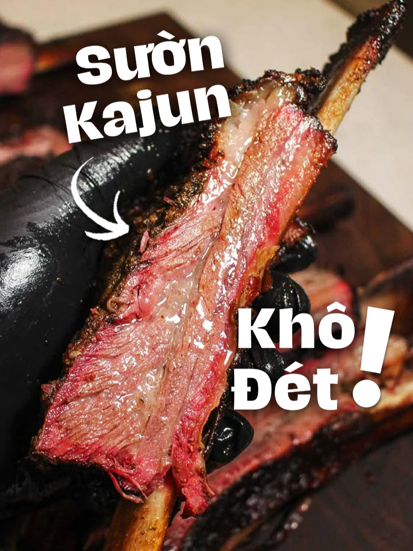 sườn nhà Kajun khô đét thế này á? #fyp #foodfestontiktok #nhatkykajunbox #ancungtiktok #cajun