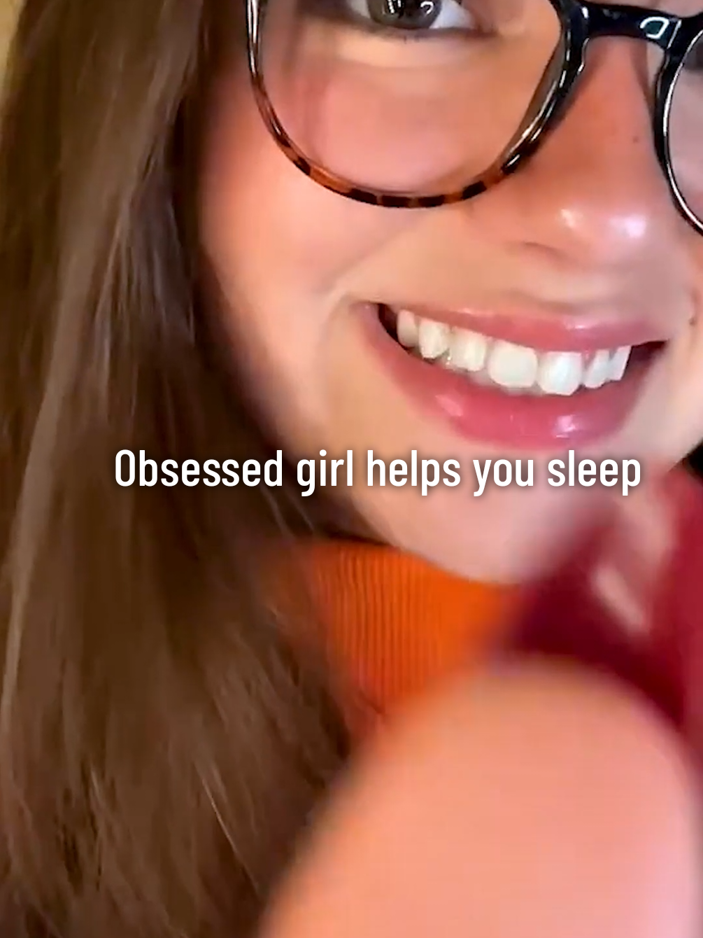 Obsessed girl puts you to sleep 😴 (Creator: ASMRGirl321) #fyp #asmr #asmrsounds #mouthsounds #sleep 