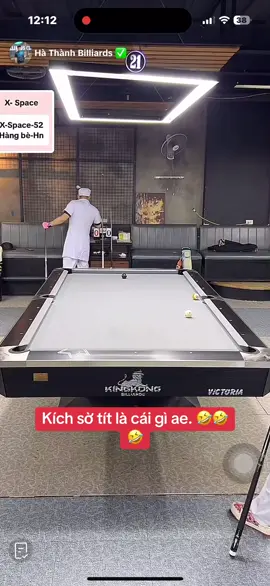 Thầy xăm hnay dạy cả đầu cơ. Ra dạiii. #ngocxambilliards #hathanhbillards #huyc300#kienseubiliard 