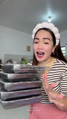 Sealed freshness, sleek design — sulit na sulit tong 5pcs stainless tray set! 💯 #KitchenGoals #OrganizerPH #stainlesstray #foodtray #kitchenware 