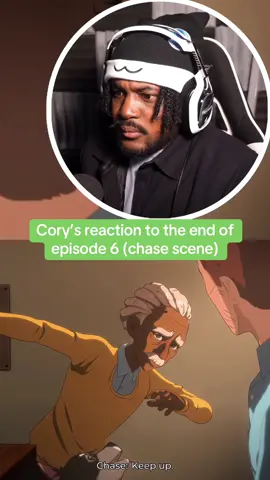 Cory reaction to the end of episode 6 (chase scene) #corykenshin #dispatch #funny #viral #gaming 