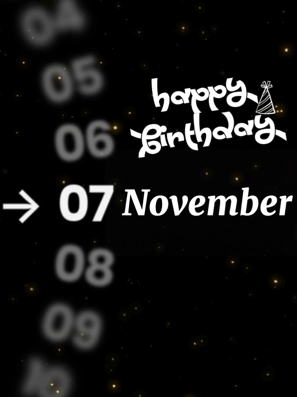 New Template HBD 7 November  #CapCut #capcutpioneer #pioneertemplate #birthday #fypage 