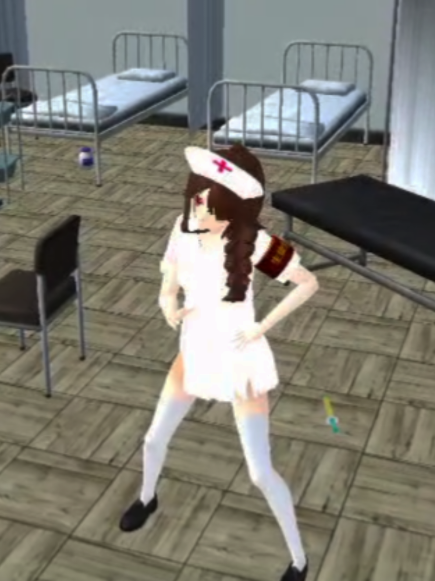 the way it's on beat 🙊 #schoolgirlsimulator #game #avatar #nurse #fyp 
