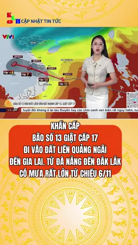 Cập nhật Bão số 13 lúc 12 giờ ngày 6/11 #viral #xuhuong #tintuc #baoso13 
