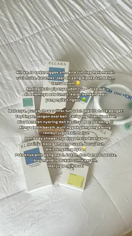 serius deh gaakan nyesel kalian pake shower filter 🚿 #ellarashowerfilterset #showerfilter #rahasiakulitsehat #fyp 