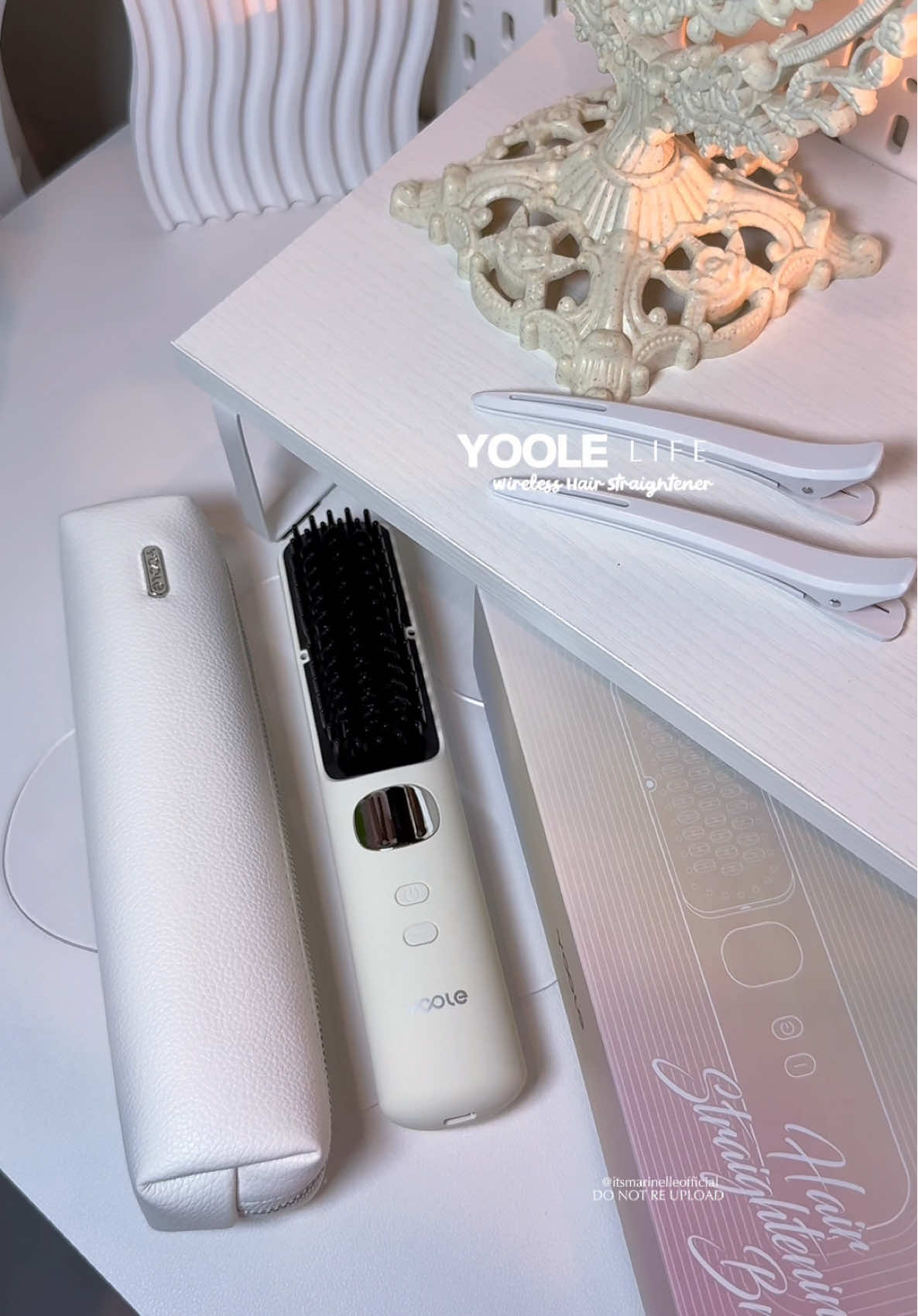 Meet the new cordless hair straightener from @YOOLE life ── .✦ portable, lightweight and comes with pouch. #yoole #hairstraightener #haircare #hairstyle #hairtools 