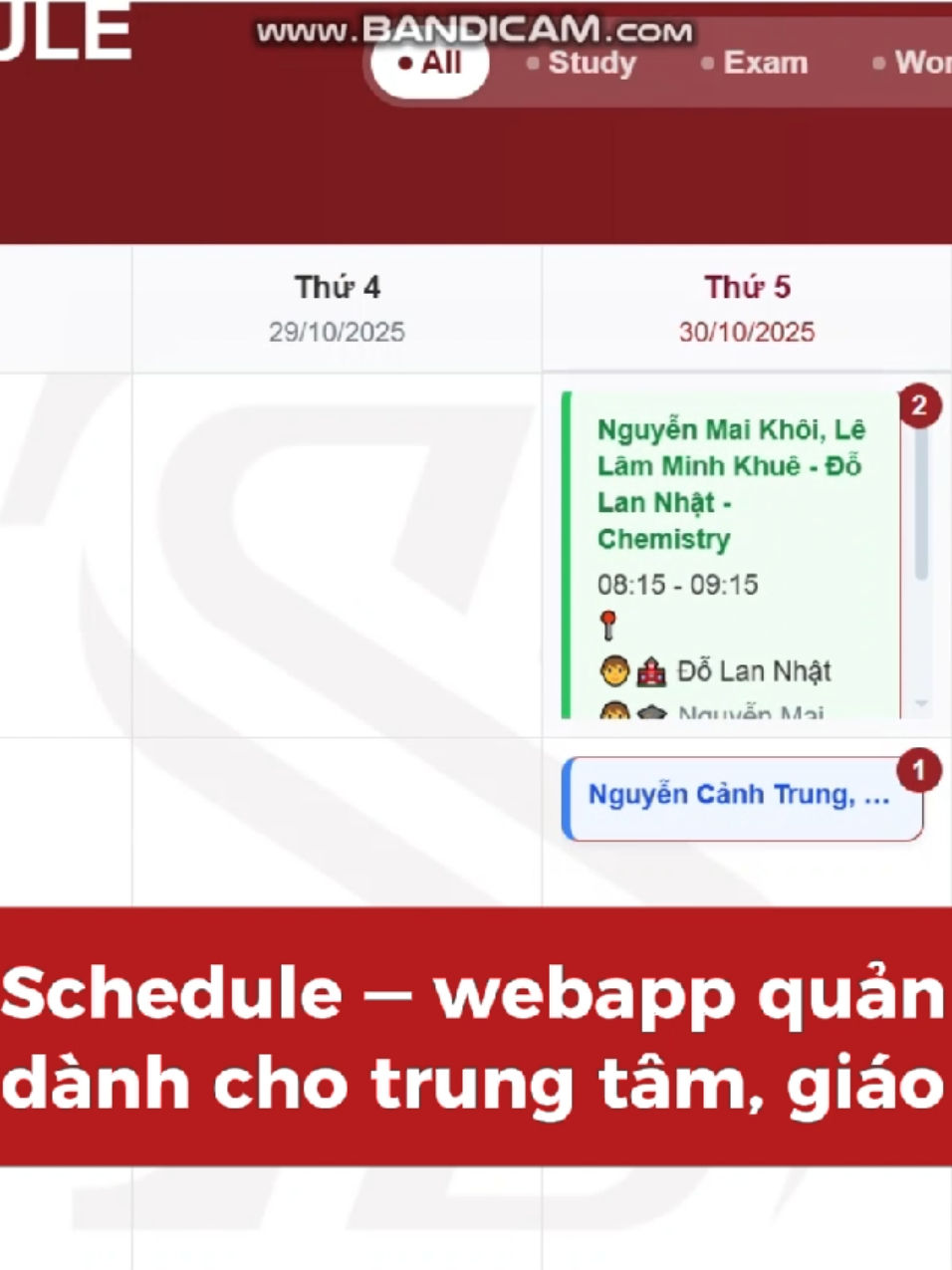 “1 CỦ cho cả 1 web gom hết lịch dạy – học – làm việc? 😳 Tự động tính giờ ⏱️, phân màu thông minh 🎨, lọc lịch chỉ 1 chạm. Dành cho giáo viên, trung tâm, gia sư… và bất kỳ ai bận rộn muốn sắp xếp lại cuộc sống 😌 👉 Trải nghiệm ngay Teaching Schedule – web quản lý lịch dạy xịn nhất hiện tại! #giaiphapchuyendoiso  #chuyendoisogiangday #chuyendoiso #giangday #trungtamdayhoc 
