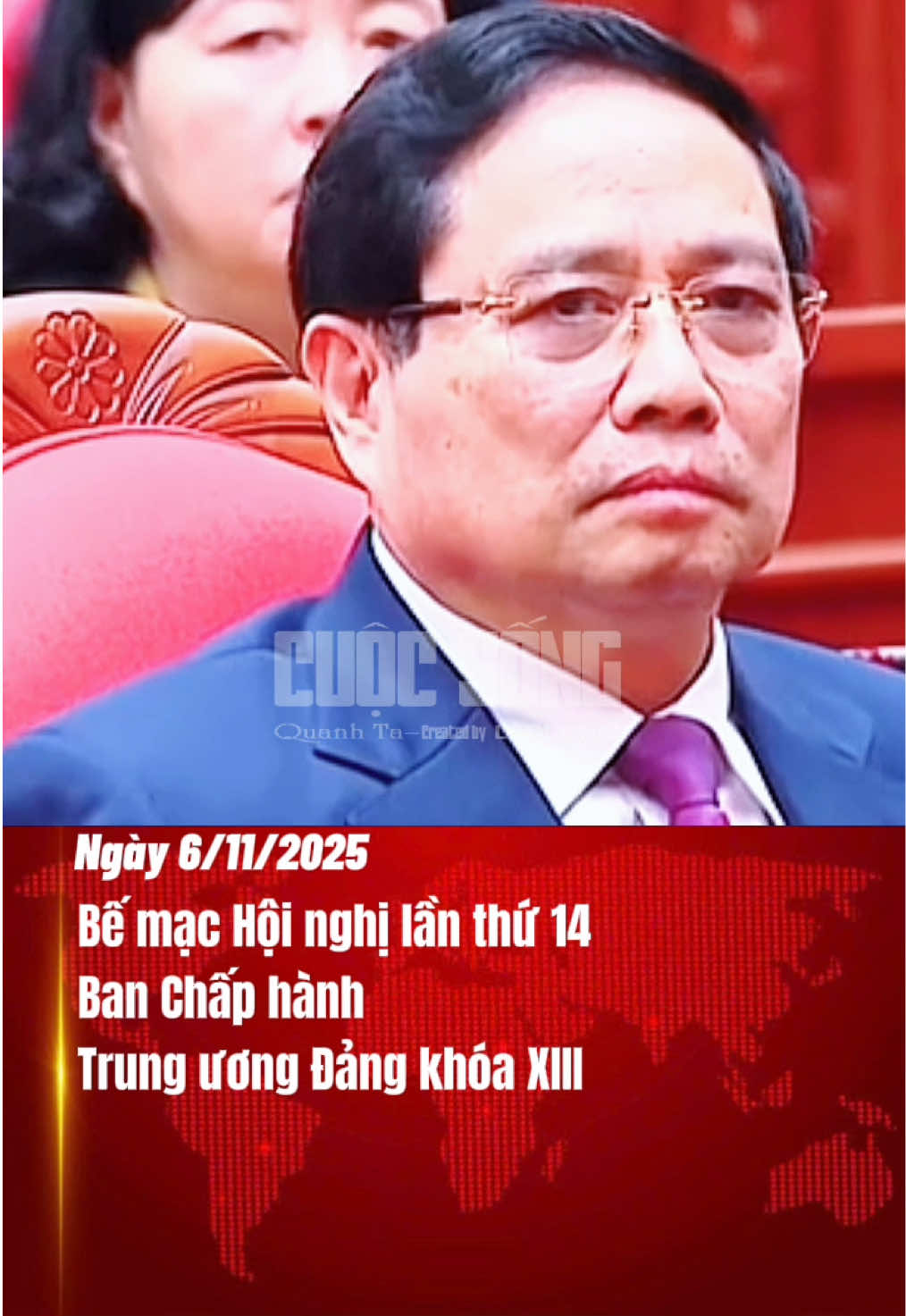 Sau 2 ngày làm việc với tinh thần khẩn trương và dân chủ, sáng nay (6/11), tại Trụ sở Trung ương Đảng, Hội nghị lần thứ 14 Ban Chấp hành Trung ương Đảng khoá XIII họp phiên bế mạc. #tintuc #cuocsongquanhta #tongbithutolam #thutuongphamminhchinh #hoinghitrunguong14 