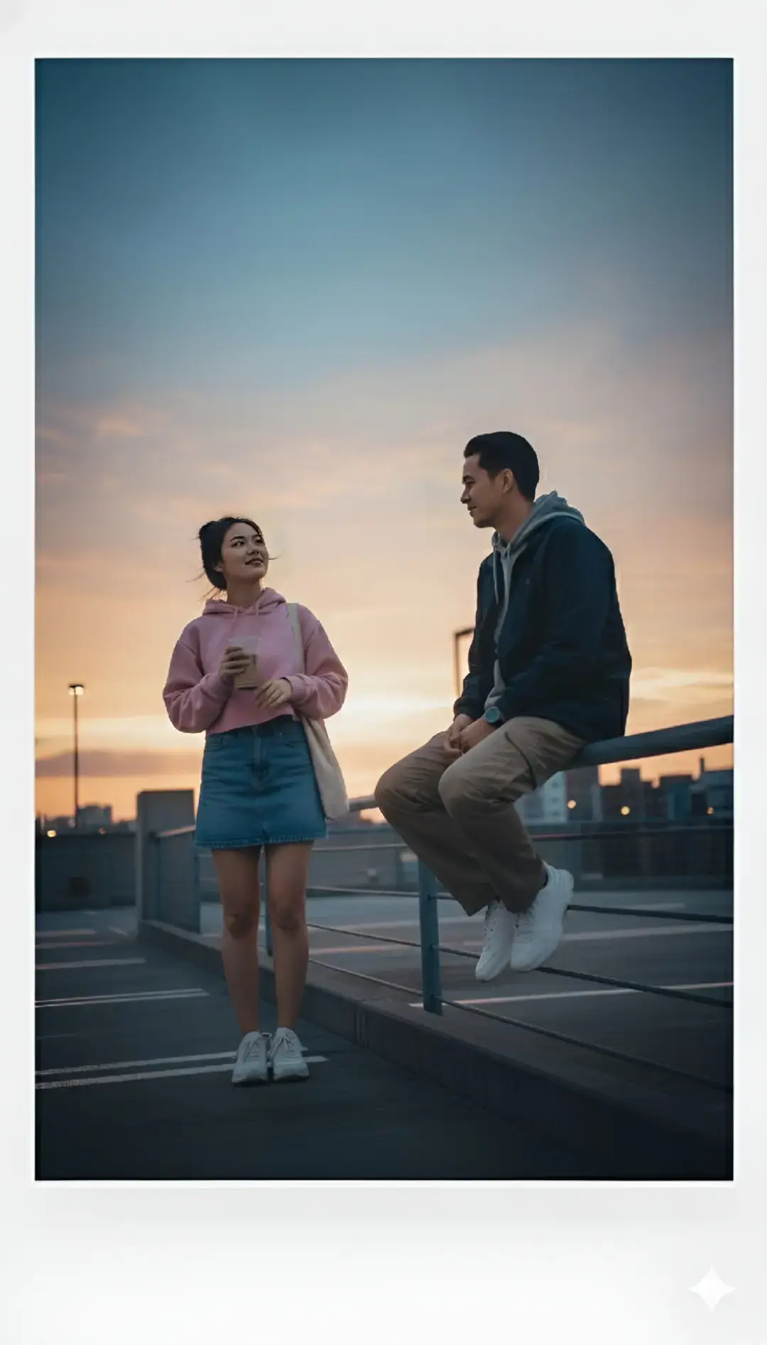 Each raindrop plays a note upon the window, and the melody wraps around us like a sigh. The world is blurred beyond the glass, but your face — your eyes — are in perfect focus. You rest your head upon my shoulder, and I forget the thunder. I forget the passing hours. Because here, in this fleeting storm, we are infinite — two souls held together by the quiet rhythm of rain. Cc : @Manusia Setengah AI [VOC] @xoxoˇ(ˇˍˇ) @bayuhuzairi [V O C] @ANGGI AJA LAGI [VOC] @Fheem Mbeem🦋Kangie @BJ_🗽RYDE🔹[VOC] @ᴰᵃʳᵏchσͥcͣσͫlαtє [VOC] @NOX.VOC @𝙍𝙯𝙬𝙖𝙣𝙣_𝑽𝒐𝒄 @𝔓𝔢𝔫𝔤𝔲𝔫𝔤𝔰𝔦 [🆅🅾🅲] @AIVORY @𝐚𝐢𝐯𝐞𝐧𝐭𝐮𝐫𝐞 𝐕𝐎𝐂 @Berakin29 @Bram's Gallery @Cebokin [VOC] @Diajeng Kartika AI @jojo AI @Ｍʀ.Ｃʜᴜᴜ✧🕊️〔𝑽𝑶𝑪〕 @𝙈𝘼𝙎𝙈𝙐𝙎_𝙠𝙘𝙯 @N A M I    M I Z U K I @Ronnie.D.xebec @TNT_STR07 -VOC @TTRxBoy @25reza0 @︎꧁🖤🦋=-🄱🅄🄼🄸 🅅🄾🄲-=🦋🖤꧂  #photography #antifomo #prompt #couples #foryou 