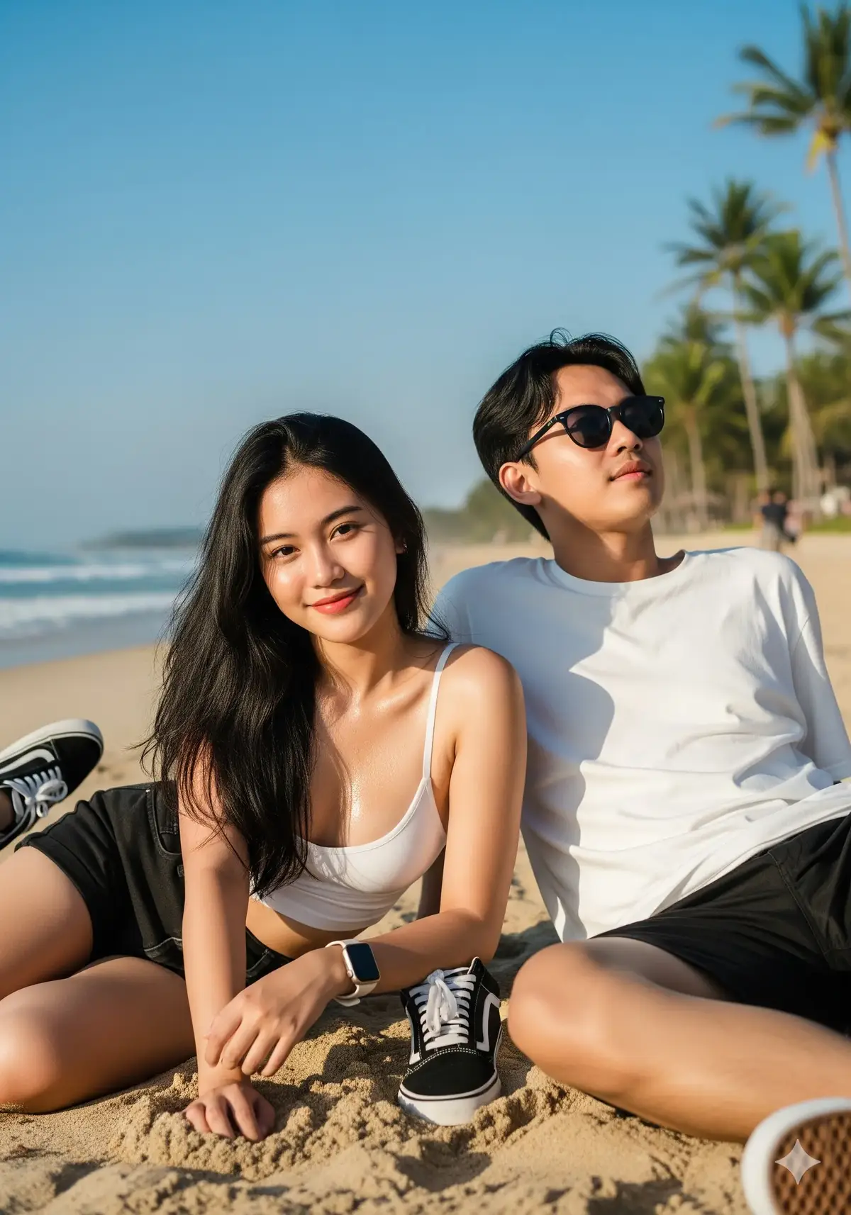 🏖️ Beach activities:  #foryou #lewatberanda #geminiai 