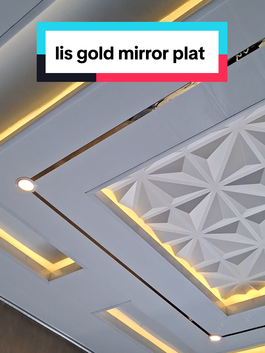 list gold mirror untuk hias dinding atau plafon, promo ini terbatas ya, link pembelian di keranjang kiri vidio #lispvc #gypsum #plafonpvc #listgold #wallmoulding 