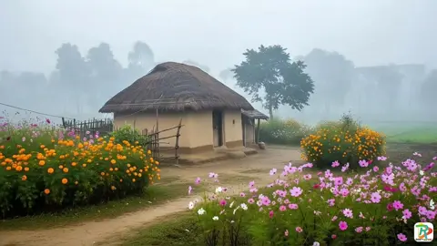 স্বর্গ নিবাস... #village #nature #viral #house #RoxyDesignStudio 