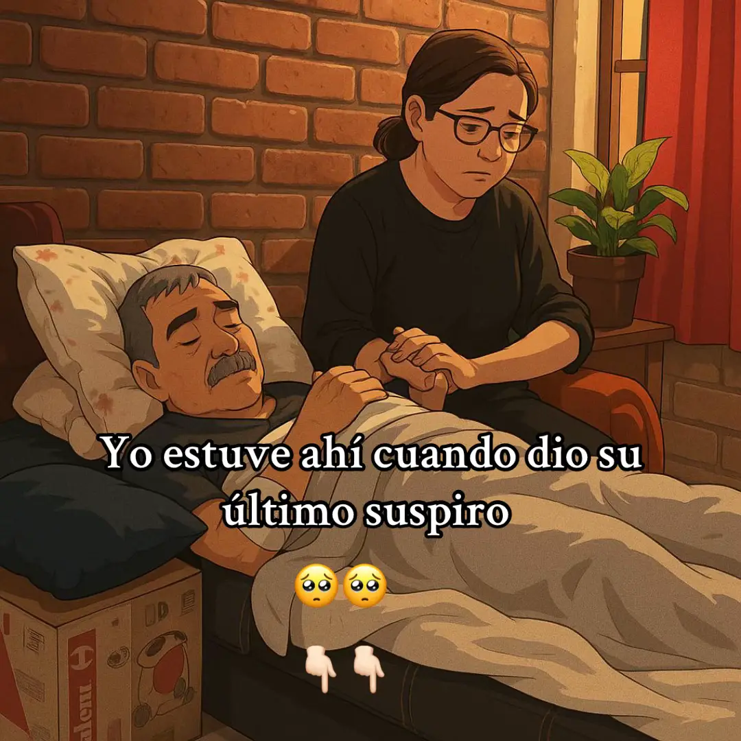 Quienes han vivido ese instante saben que no hay palabras que lo alcancen. Es un momento que desgarra el alma: el tiempo se detiene y el corazón parece romperse en mil pedazos. Estuve allí, en el silencio tan profundo que solo podía escuchar el latido del alma. Te miré y supe que emprendías tu viaje más sagrado, ese que no tiene regreso, sino reencuentro. Mis manos temblaban al sostener las tuyas y mi corazón pedía un poco más de tiempo, aunque sabía que el amor no se mide en horas sino en eternidad. Sentí cómo el aire se llenaba de calma, como si el cielo se inclinara para recibirte. Comprendí, entre lágrimas, que no te ibas: simplemente cambiabas de forma, de casa, de luz. Ese último suspiro fue tu manera de decir: ya cumplí, ya puedo descansar; mírame en paz. Aunque me partió verte partir, sentí también que Dios te tomó de la mano y te llevó a un lugar donde el dolor ya no existe, solo amor, pureza y descanso. Desde entonces mi vida cambió: camino con un vacío que pesa, pero con la certeza de que tu alma vive en mí, en cada gesto, en cada recuerdo, en cada soplo de viento. El amor verdadero no muere; se transforma y promete reencuentro en la eternidad. Te extraño papá 🥺