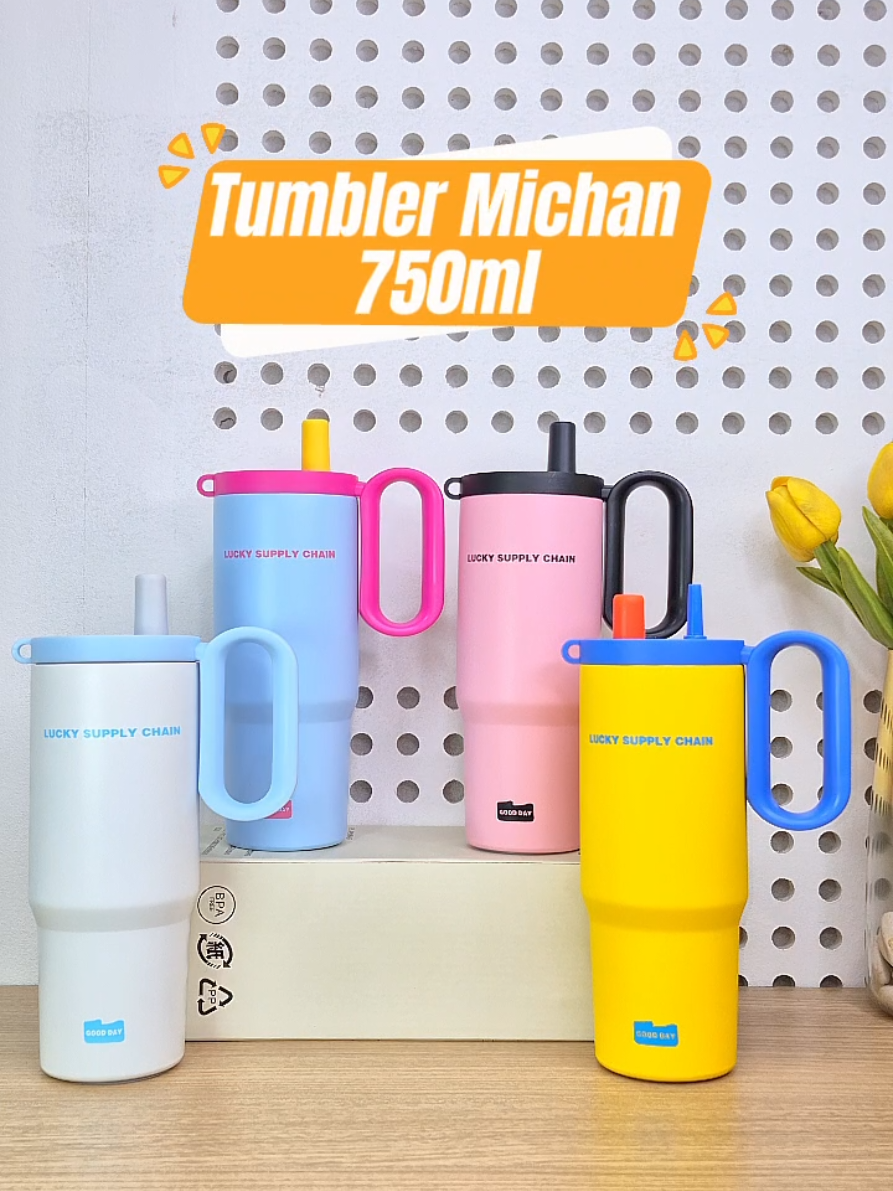 Tumbler Michan 750ml  #fyp #fyppppppppppppppppppppppp #fypviralシ #tumblerstainless #cekkeranjangkuning 