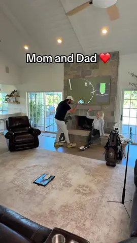Mom and dad finding their spark again ❤️ #Love #golf #present #gift #golfer