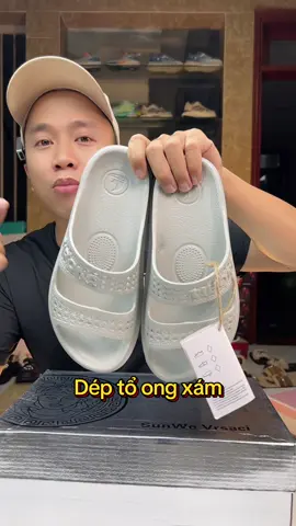 Các b có đôi dép tổ ong màu xám bao giờ chưa ạ #manhgiay #depquaingang #deple #depnam #depnu 