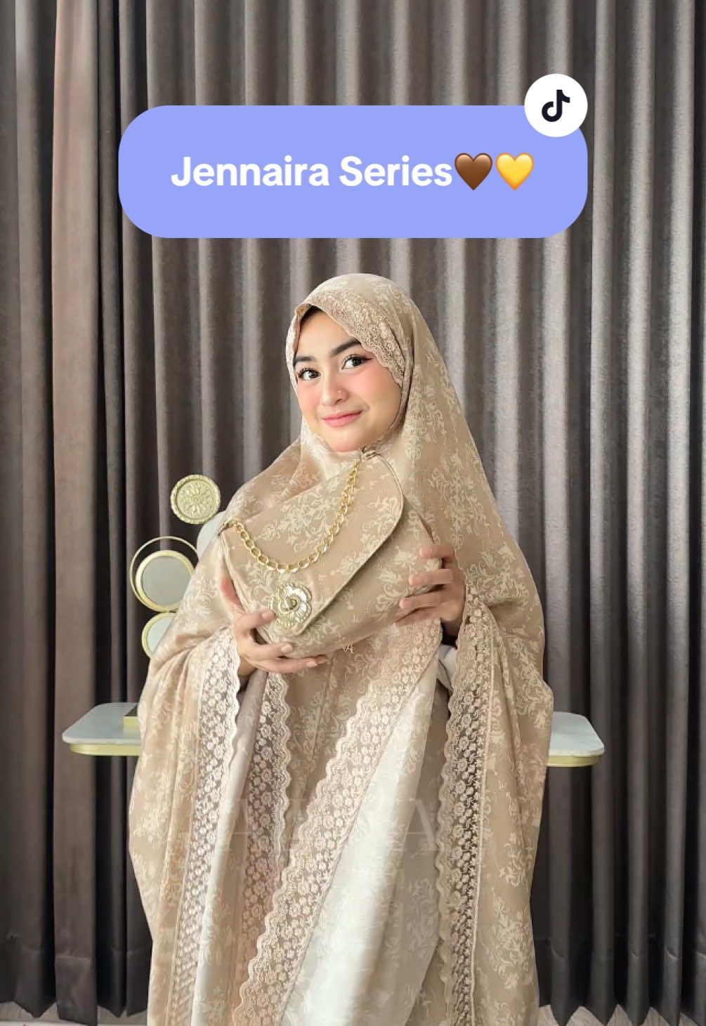 Warnanya bikin auto jatuh cinta😍🫶🏻 In frame: Jennaira Series #mukenaterbaru #launching #mukena #fyp #fypシ゚ 