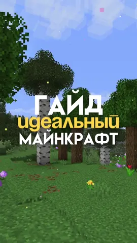 гайд на ИДЕАЛЬНЫЙ Майнкрафт за 60 секунд #моды #майнкрафт #майнкрафтмоды 