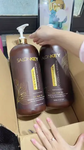 Cặp dầu gội xả 4000ml nhà Salonkey gội lên tóc bóng mượt, giảm hư tổn #capdaugoivadauxa #salonkey #daugoisalonkey #thanhhoai22003 #xuhuong #daugoikeratin 