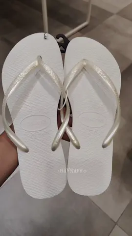 Slim Original Havaianas🌸🩴 ✅WHITE #fyp #original  #havaianas #womenslippers #slim 
