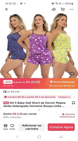 Promoção baby doll no tiktokshop!