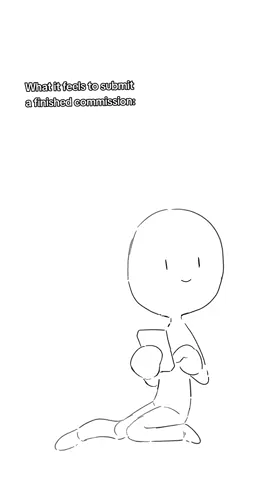 Commissioners are nice but i cant help feeling small and anxious when submitting it to them ;_; #animationtiktok #animation #doodle 