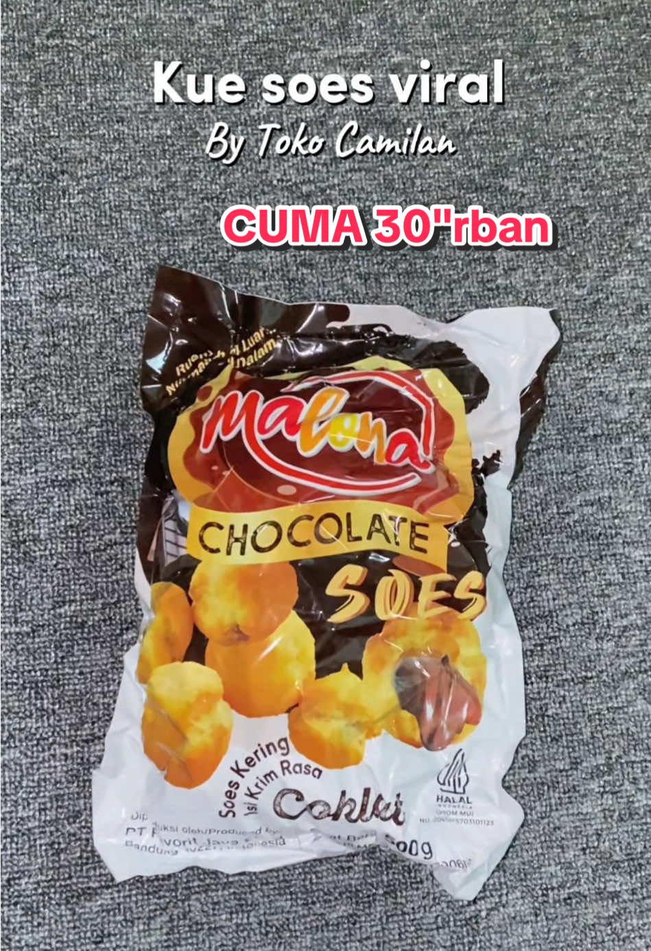 Cemilan andalanku‼️🤤 #malona #soescoklat #soeskering #kuesoes #cemilanviral 