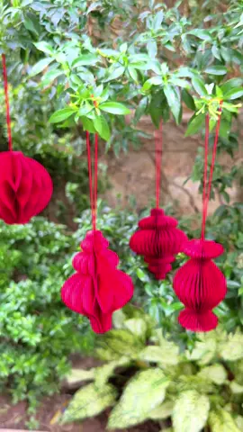 Đèn lồng giấy treo trang trí tết Đèn lồng Giấy Xếp nghệ thuật  #tet2026 #khanhtreotet #daytreotet #denlongtet #phukientrangtritet 