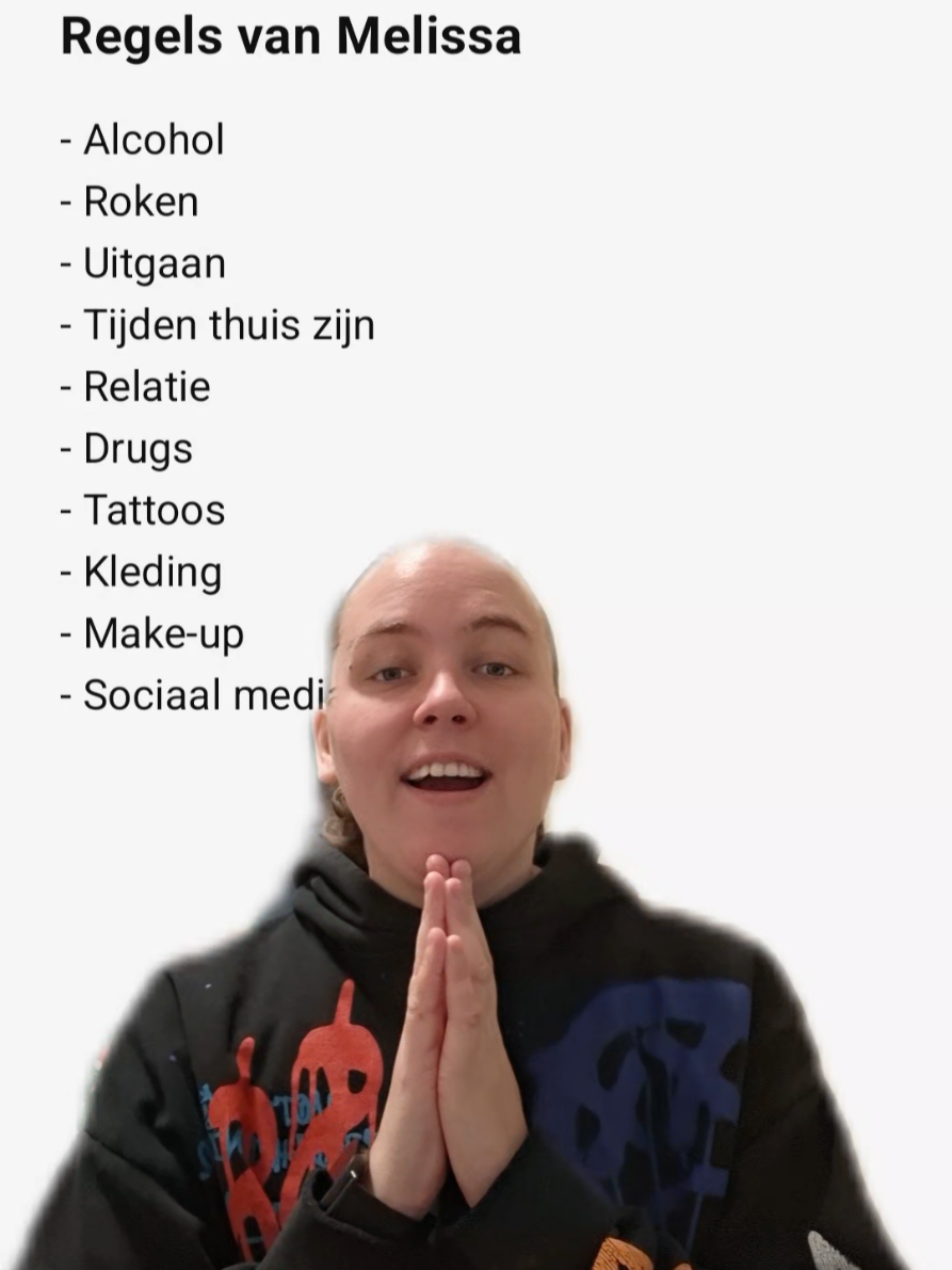 regels van mij Melissa 🤣 laat deze video #viral gaan! 🥳 #fyp 