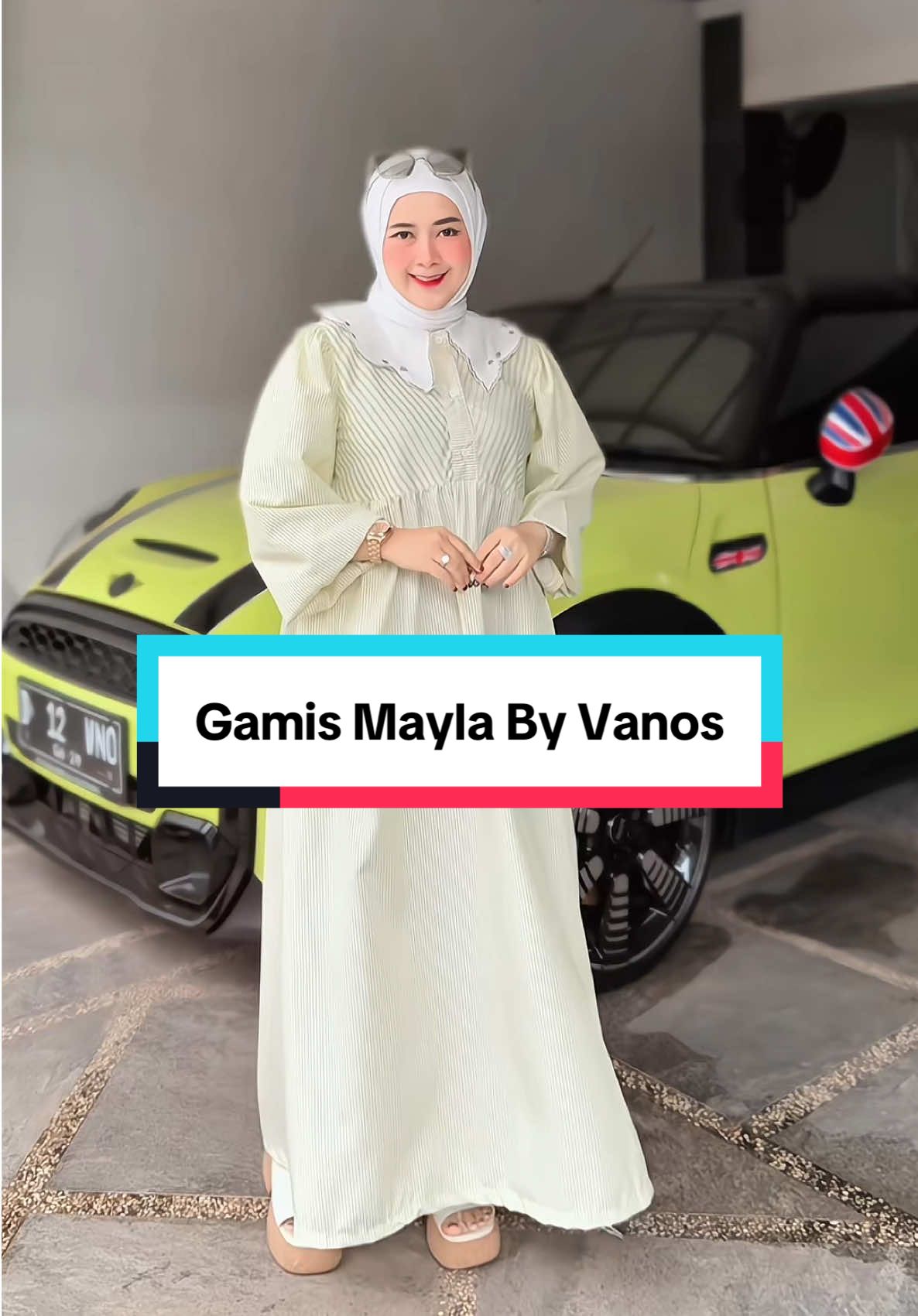 Ku lepas kacamata, ku lebih suka gamis terbaru dari vanos 😍😍 Gamis Mayla cantik banget loh langsung cek keranjang kuning🤩🤩#promoguncang1111 #fyp #dress #gamiskekinian #1111 