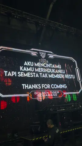 I love you but im just letting go 😉 #goldentiger #semarang24jam #fyp #holywings #quotes 