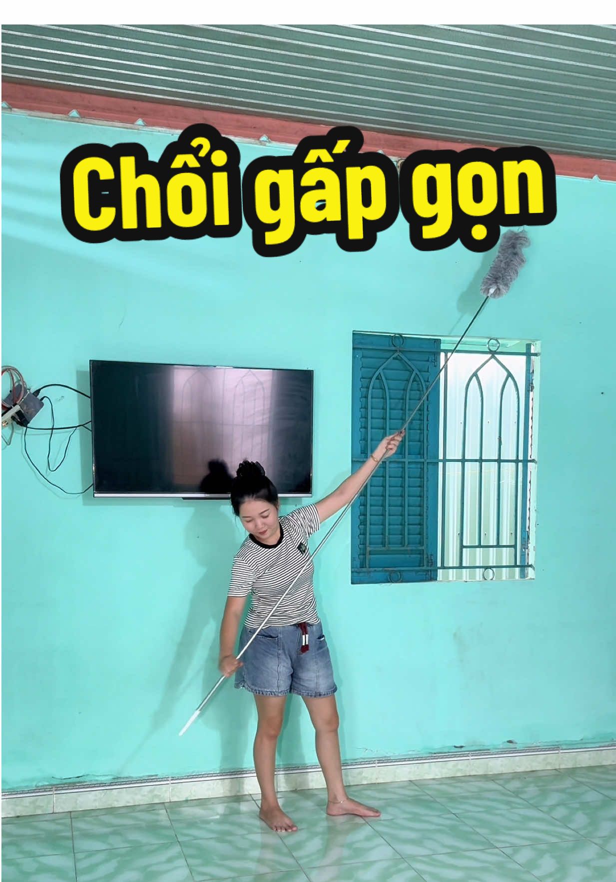 Chổi quét mạng nhện gấp gọn #ngocgiautayninh #choiquetmangnhen #choigapgon #choiquettrannhamangnhen #choiquettrannha 