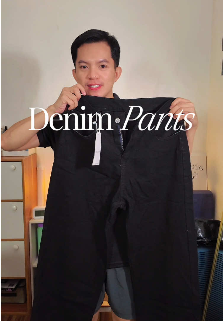 Men’s Straight Wide Leg Denim Pants