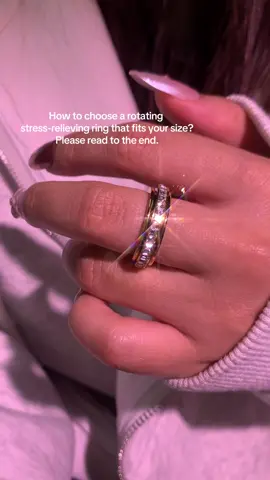 How to choose a rotating  stress-relieving ring that fits your size? Please read to the end.#fouryou #rotation #fouryoupage #ring #fyp 
