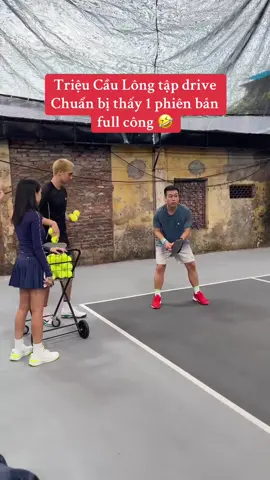 Triệu Cầu Lông tập drive #pickleballvietnam #xuhuong 