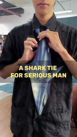 Corporate? Nah, aquatic 🦈👔🤪  #animaltie #fishtie  #trending #workfashion #animallover 