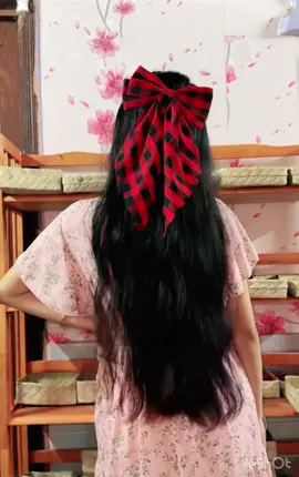 សក់ក៏ចង់បានគ្រឿងលម្អរដែរចាស៎💜 #hair #accessories #handmade #bow #SmallBusiness 