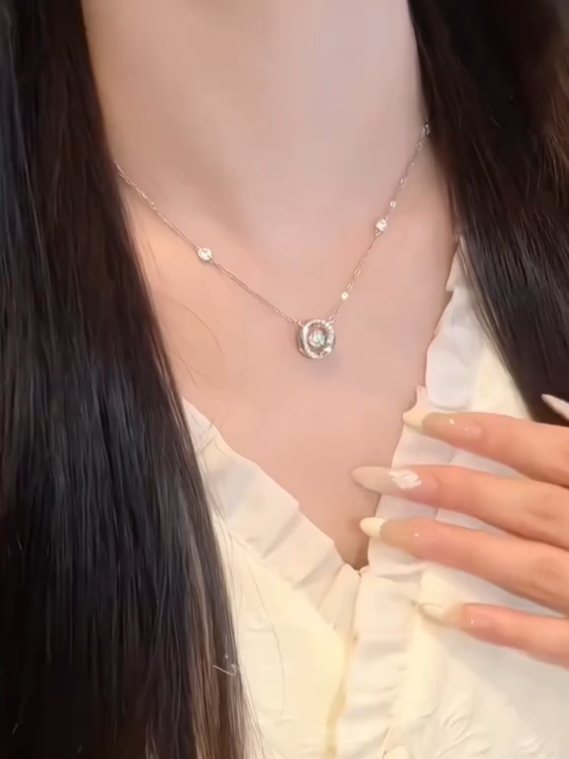 Dây chuyền ngọc tròn siu xinh #trending #xuhuong #phukientrangsuc #phukiennu #viral #fyp #daychuyen