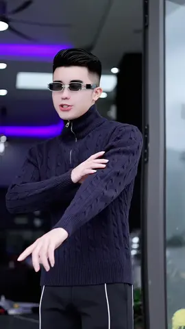 Áo len HALF ZIP  vặn thừng lôn