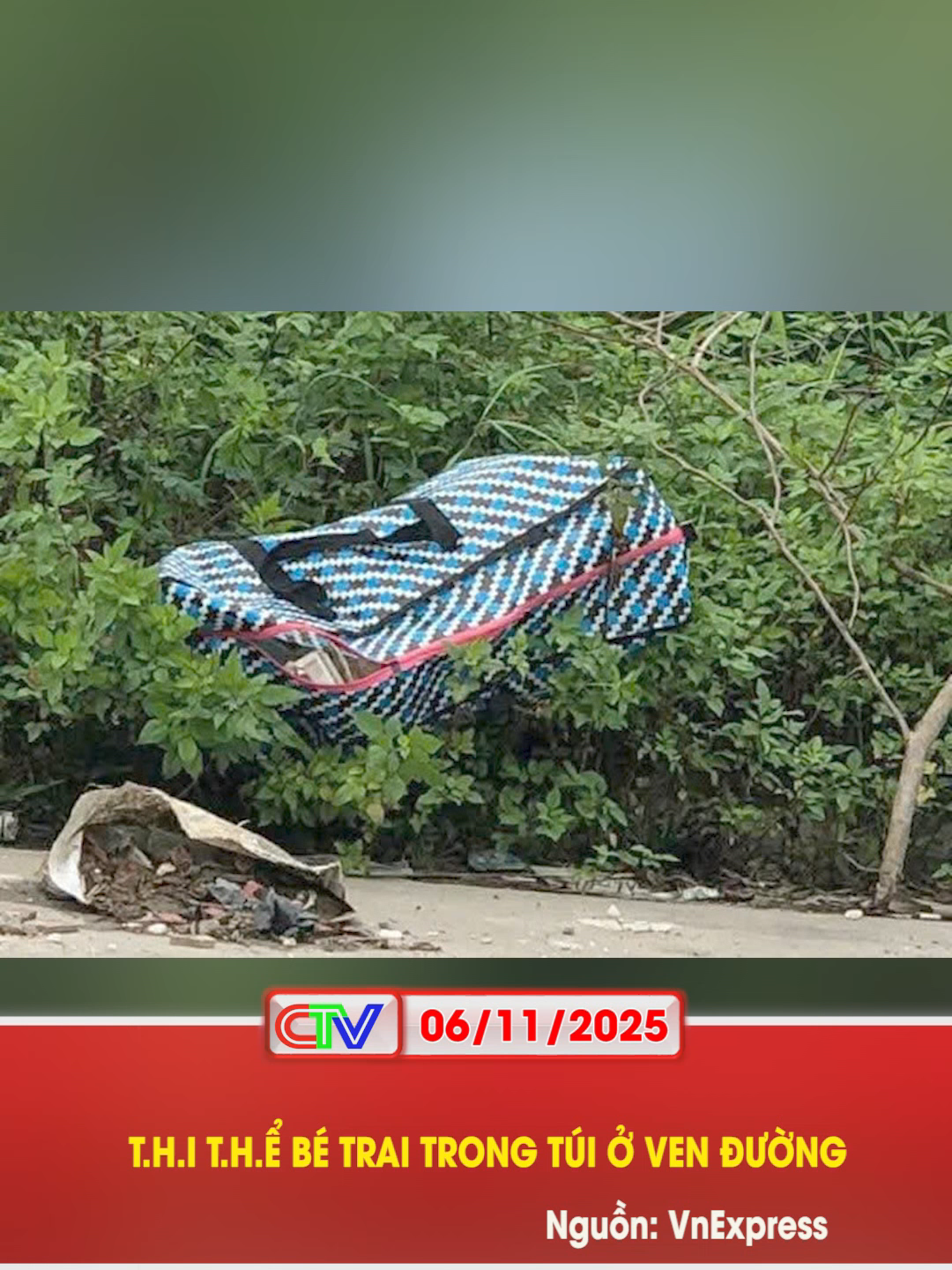 T.H.I T.H.Ể BÉ TRAI TRONG TÚI Ở VEN ĐƯỜNG #dthcamau #truyenhinhcamau #mcv #news #tiktoknews #socialnews #xuhuong