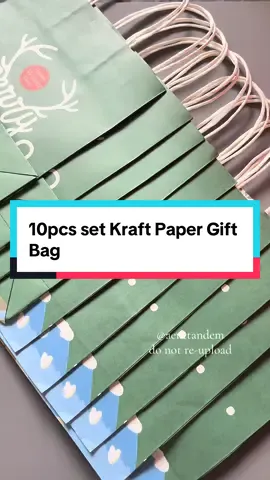 super mura na nitong 10pcs set Kraft Paper Gift Bag #paperbag #giftbag #christmaspaperbag #aenttandem #giftwrapper 