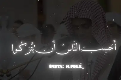 ﴿ أَحَسِبَ النَّاسُ أَن يُتْرَكُوا أَن يَقُولُوا آمَنَّا وَهُمْ لَا يُفْتَنُونَ﴾ [ العنكبوت: 2] #ترتيل #قران #أبو_بكر_الشاطري #fyp 