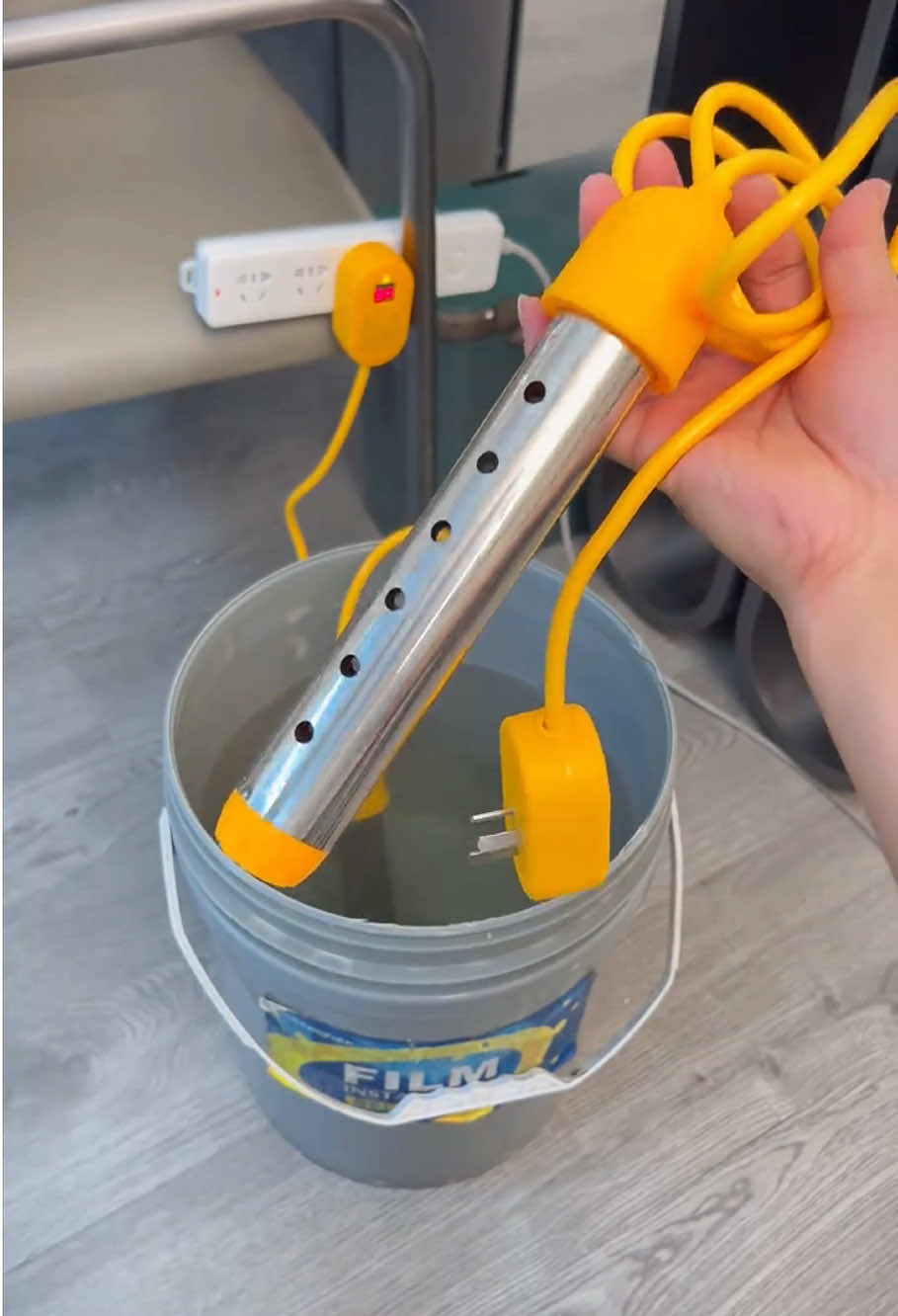 Dụng cụ đun nước nóng di dộng, siêu tốc, có điều chỉnh nhiệt độ, chế độ tự ngắt an toàn #xuhuong #dodungtienich 