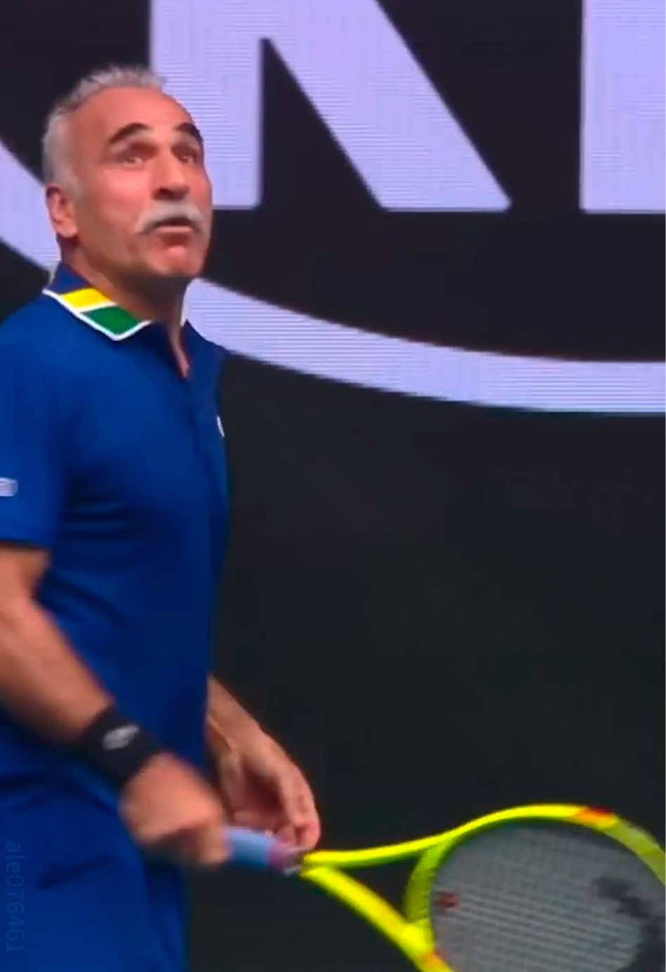 Mansour Bahrami's HlLARIOUS defense strategy!#tennislegend#tennis#tennisplayer#tennistiktok#mansourbahrami